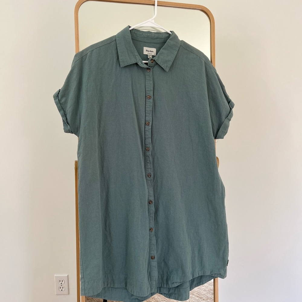 Rhythm Linen Shirt Dress